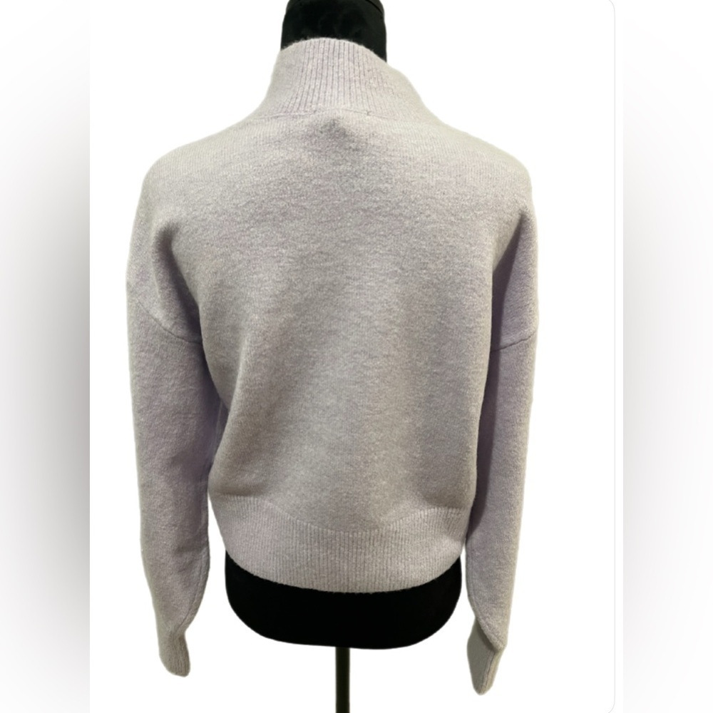 & Other Stories Soft Wool Lilac Turtleneck Sweater- Small - Picture 4 of 7